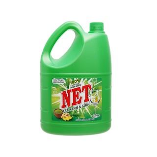 Nước rửa chén NET kháng khuẩn hương trà xanh can 4kg