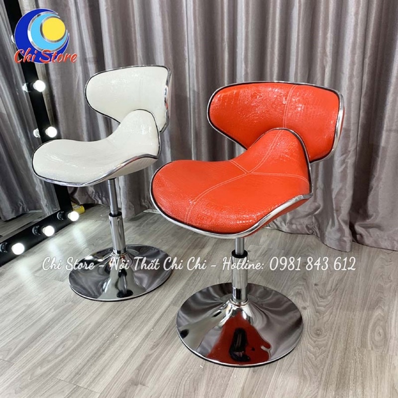 Ghế Xoay Văn Phòng GIÁ RẺ Bọc Da Nhung Dày Dặn, Ghế Ngồi Bàn Trang Điểm, Quầy Làm Tóc Sang Chảnh