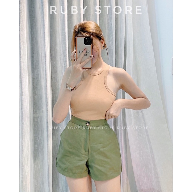 Áo croptop ba lỗ chất đẹp loại 1 (Hình thật shop 100%)