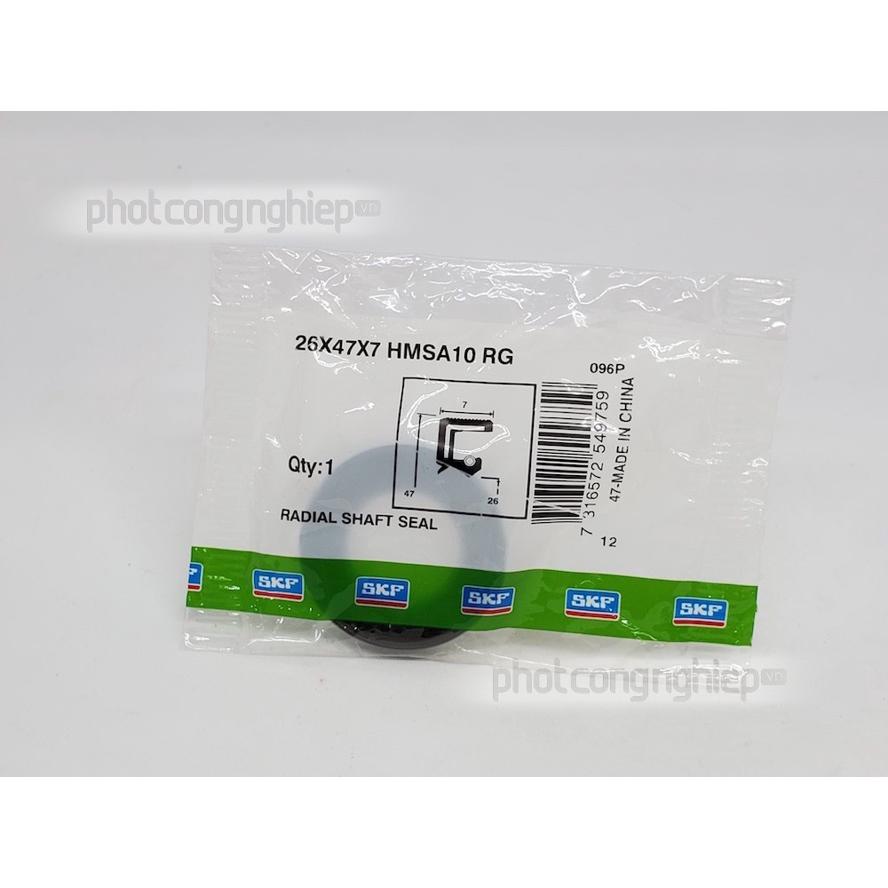 Phớt 26x47x7 HMSA10 RG SKF chính hãng- Phớt chặn dầu SKF