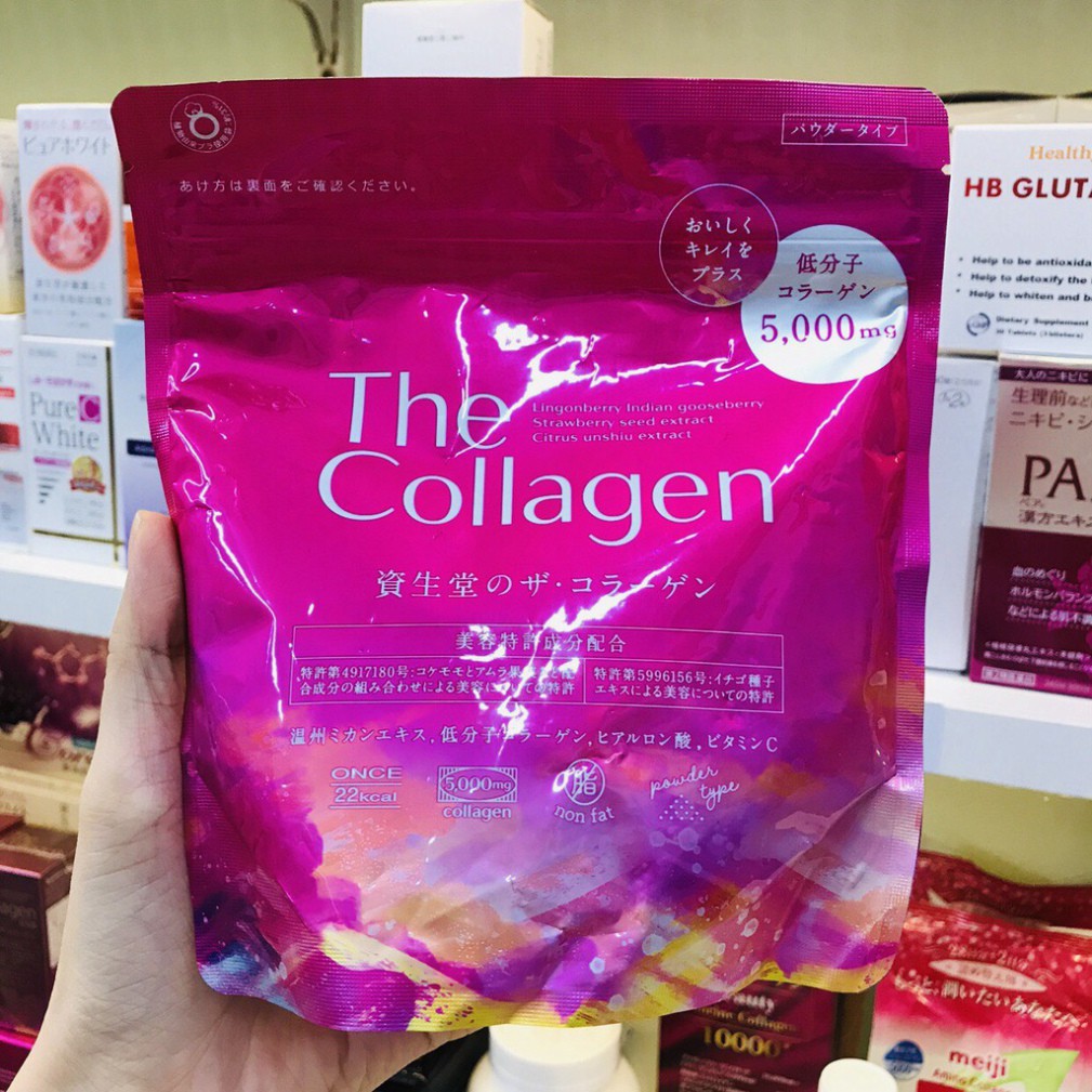 [Nhật nội địa] Túi đựng 126 gram collagen dạng bột The Collagen Nhật Bản - The Collagen bột 5000mg