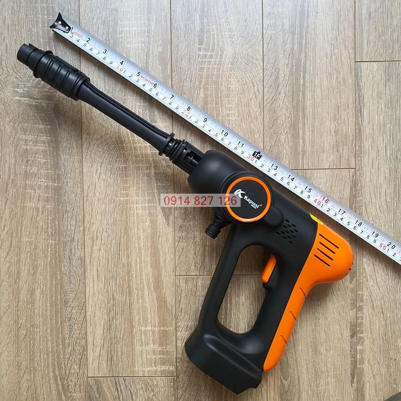 Bộ Máy Rửa Xe pin 21V hãng KAPUSI Japan đủ phụ kiện, Bảo hành 24 tháng, rửa ô tô, xe máy, tưới cây, sân vườn