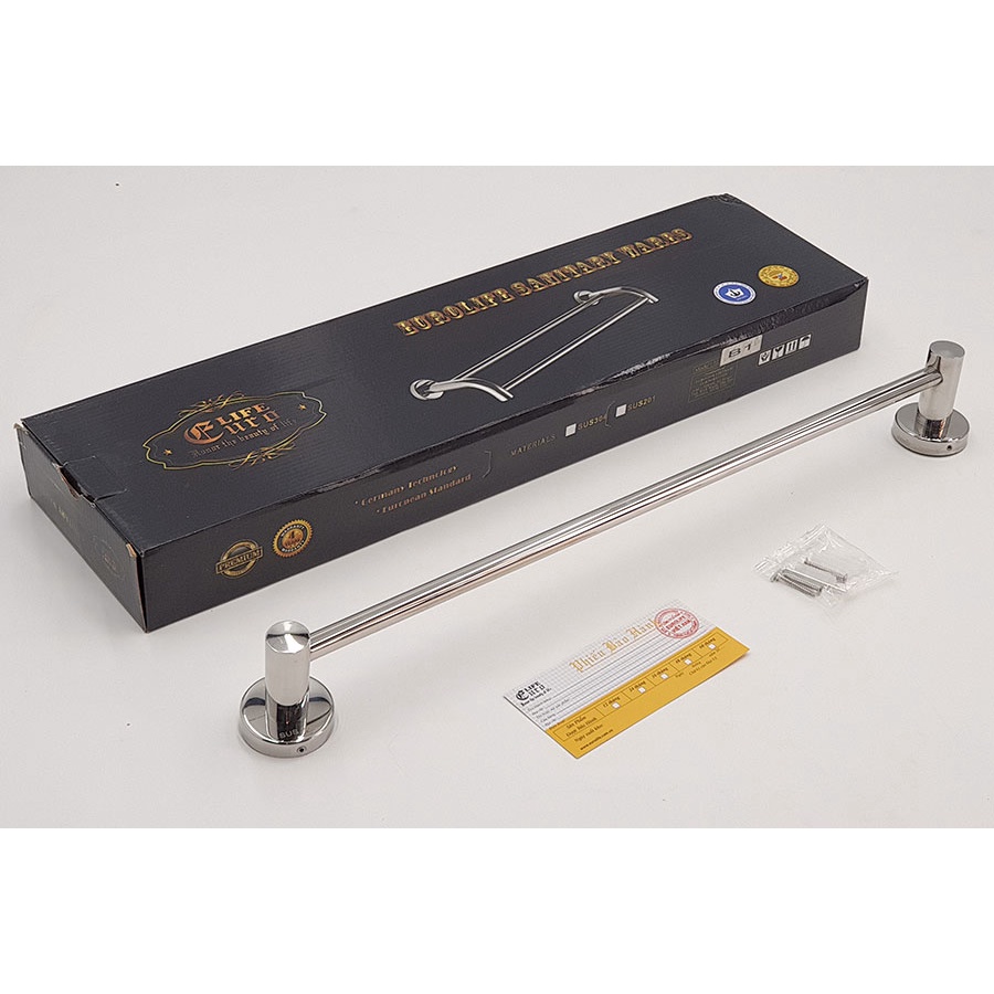 Thanh treo khăn đơn Inox SUS 304 Eurolife EL-B1 New