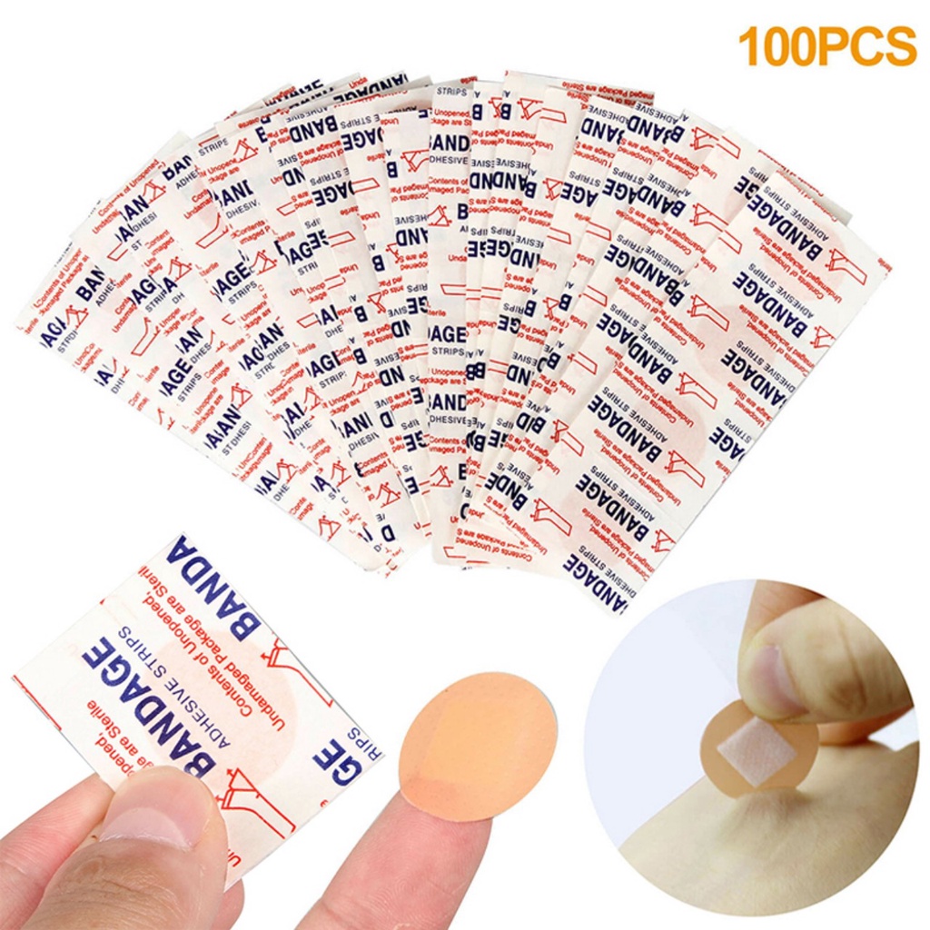 Set 50 miếng dán cấy chỉ tròn Bandage .Băng keo cá nhân mini đa năng chống nước tiện dụng