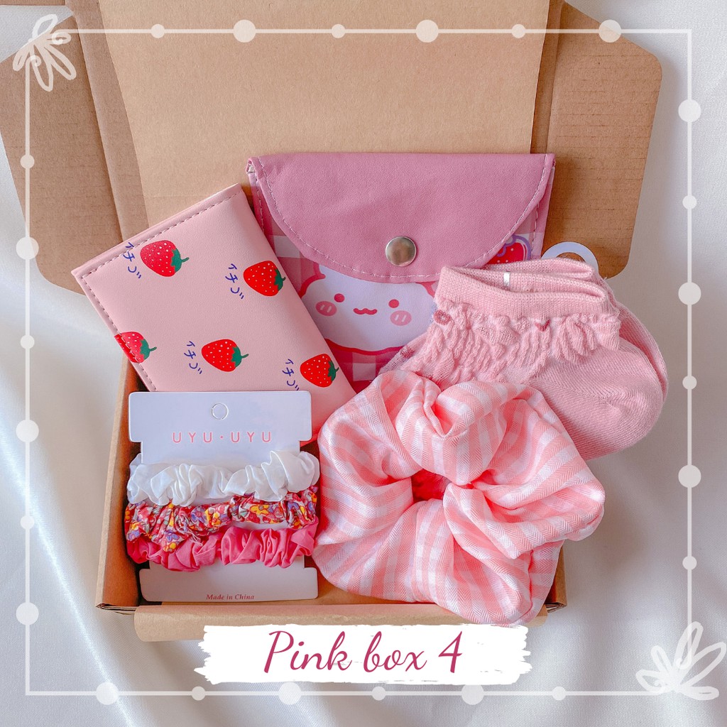 Set Quà Tặng Tone Hồng💖 Đặc Biệt Cho Bạn Nữ, 1 Box Gồm 2-6 Món Quà Dễ Thương | BigBuy360 - bigbuy360.vn