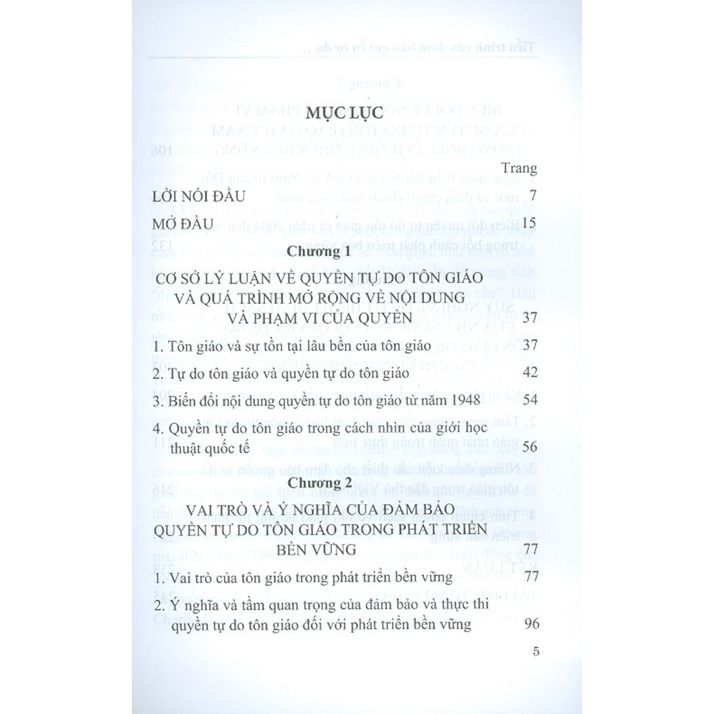 Sách - Tiến Trình Của Đảm Bảo Quyền Tự Do Tôn Giáo Trong Bối Cảnh Phát Triển Bền Vững Ở Việt Nam