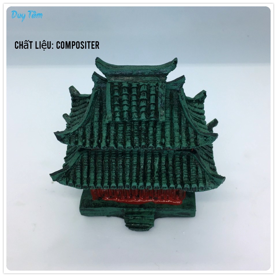 Tiểu cảnh mini, sen đá, bể cá, thủy sinh, non bộ, thác nước, trang trí terrarium, sân vườn. TC012- Mô hình nhà cổ trấn.