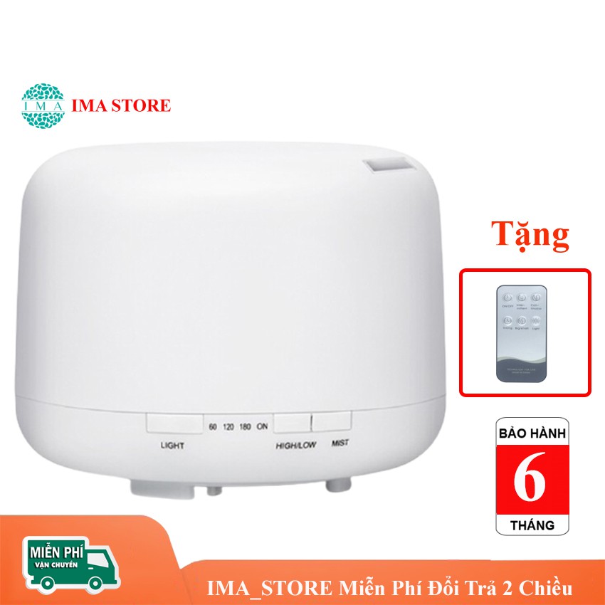 Máy Phun Sương Tạo Ẩm Làm Mát Hình Trụ Dung Tích 300, Đèn Led 7 Màu, Có Chế Độ Hẹn Giờ Tự Tắt Khi Hết Nước