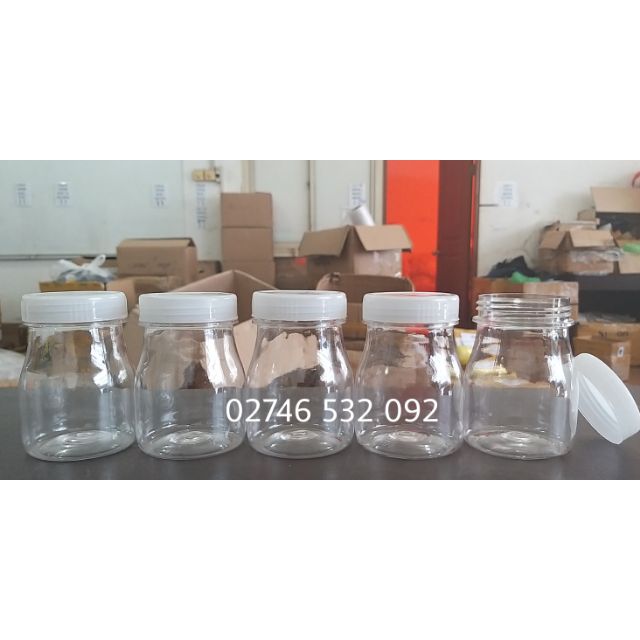 Hủ Nhựa Trong Nắp Vặn 100ml Đựng Sữa Chua Siêu Xinh