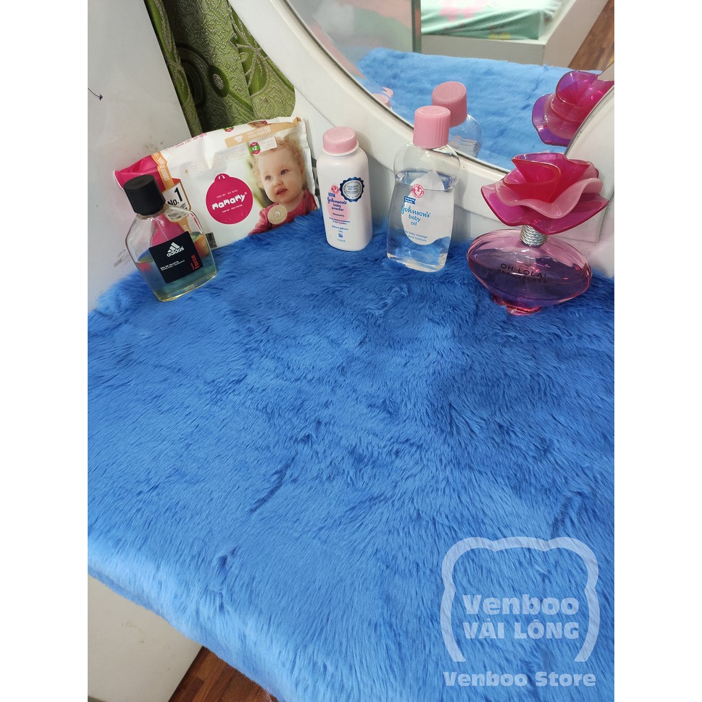 🌟 Thảm lông xanh ocean làm nền backround chụp ảnh, trải trang trí nhà cửa | BigBuy360 - bigbuy360.vn