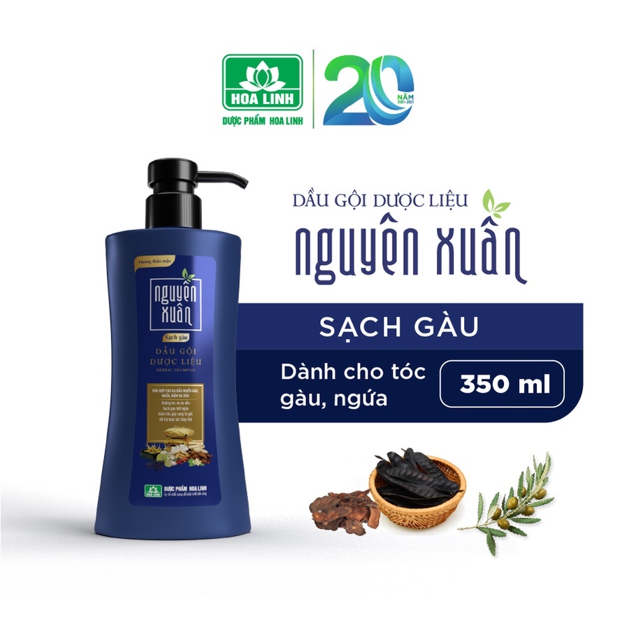 Dầu gội Dược liệu Nguyên Xuân Sạch Gàu, Sạch Nấm Ngứa Da Đầu