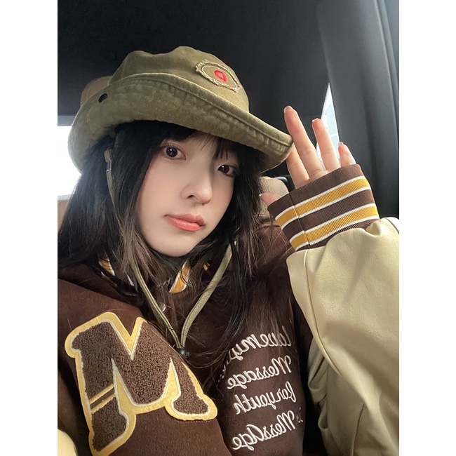 Mũ Cao Bồi Che Nắng Vành Rộng Kiểu Cao Bồi Phương Tây Thời Trang Xuân Hè Cho Nữ Dễ Phối Đồ