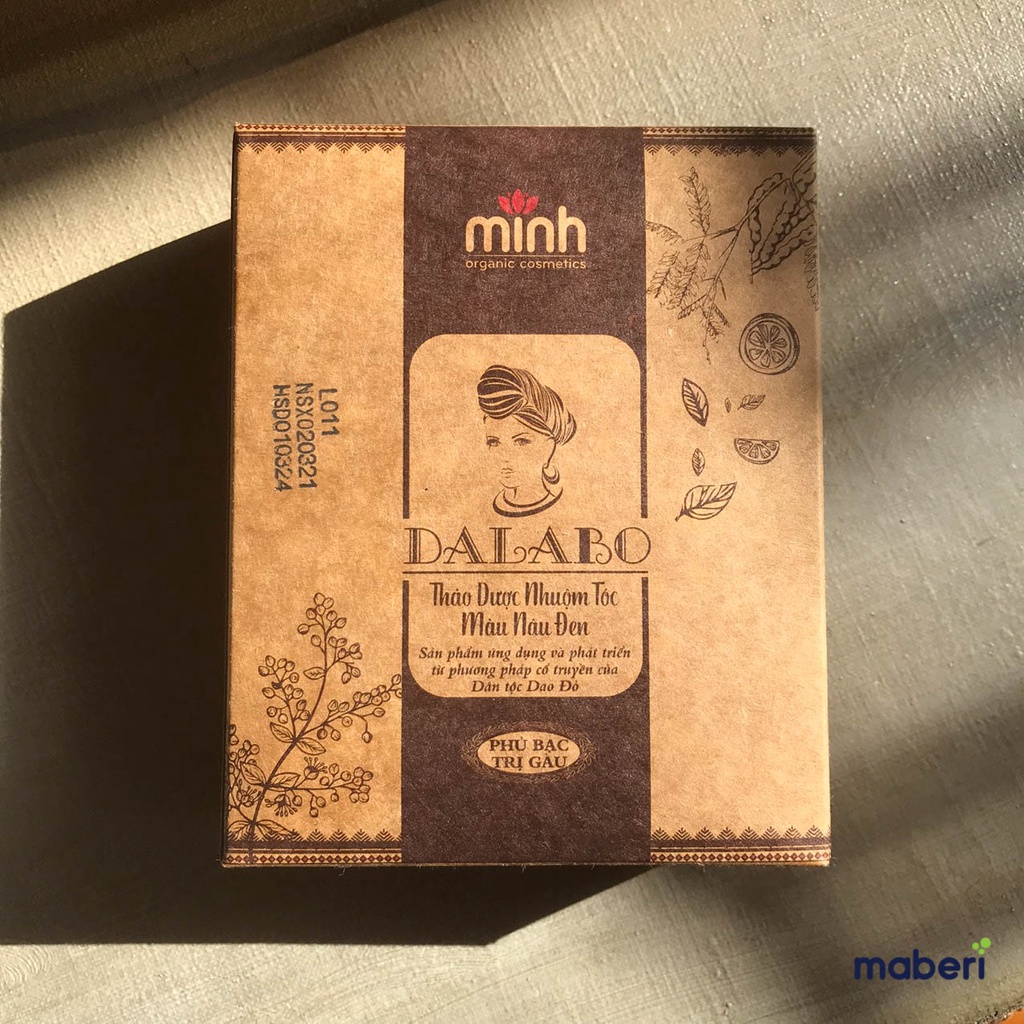Bột lá nhuộm tóc thảo dược Dalabo