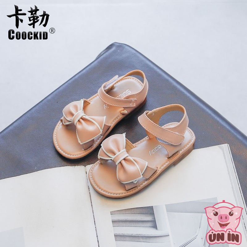 Dép sandal bé gái - Giày sandal chất da PU siêu mềm nhẹ phối Nơ viền thêu cho bé từ 2-8 tuổi mới nhất M63