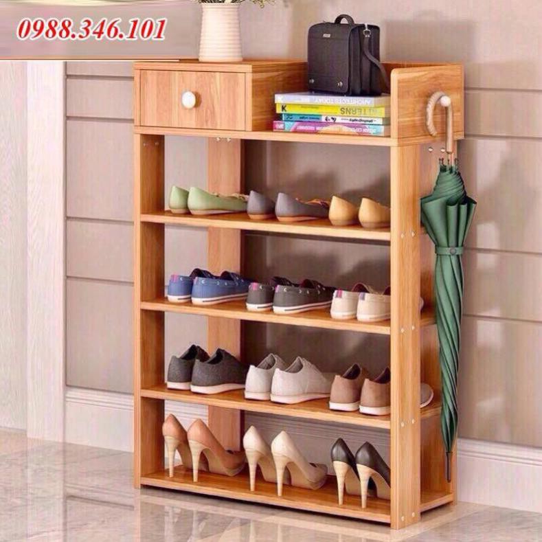 sỉ, lẻ Tủ giày gỗ 5 tầng đa năng gỗ ép cao cấp - kệ giày gỗ 5 tầng kích thước 60*24*85cm