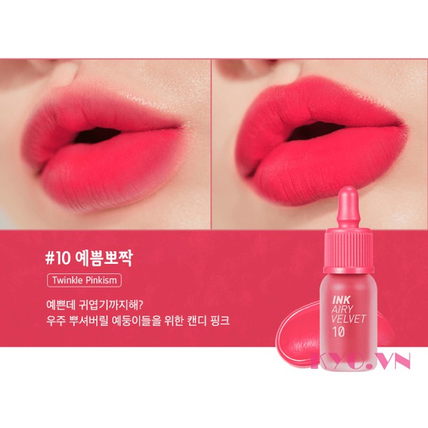 [AUTH] Son Kem Lì Peripera Ink Airy Velvet Tint. Có sẵn