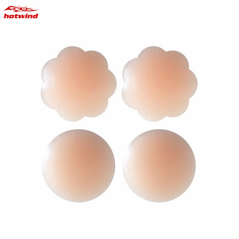Set 1 cặp miếng dán che nhũ hoa bằng chất liệu silicon tiện dụng cho nữ