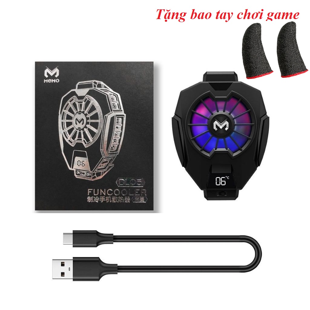 Quạt tản nhiệt điện thoại gaming sò lạnh Memo DL01 / DL05 / DL06 / DL02 / FL01 / FL05 / FL06 / chơi PUBG FF ROS