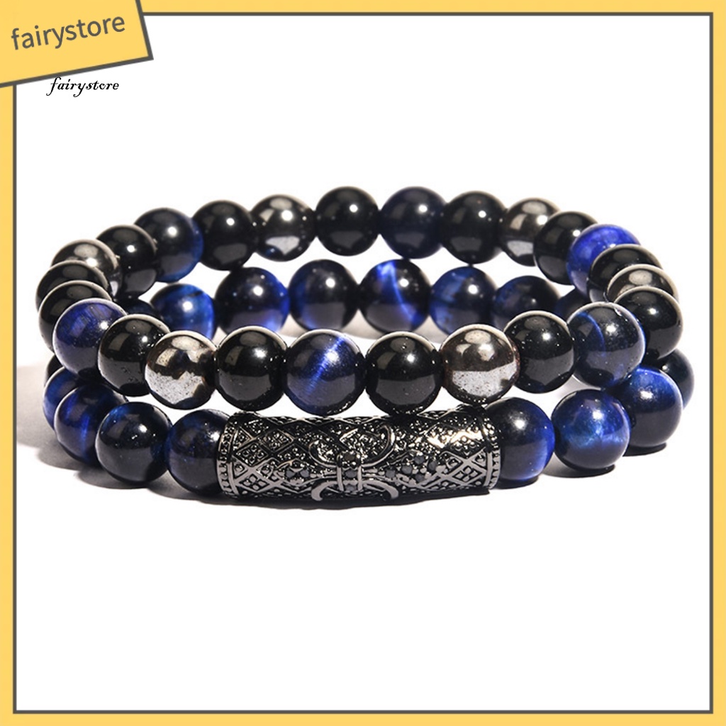 Fairystore| Vòng Tay Chuỗi Hạt Đá Mắt Hổ Tự Nhiên