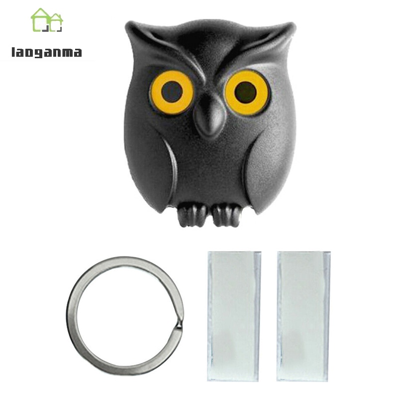 Black Night Owl Wall Key Holder Hanging Hook Keep Keychains Key Ring for Home | BigBuy360 - bigbuy360.vn