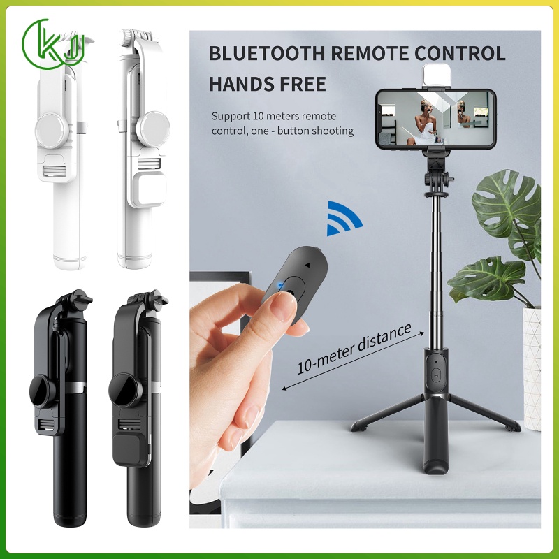 Giá Đỡ Ba Chân Bằng Thép Không Gỉ Trọng Lượng Nhẹ Có Thể Kéo Dài Kèm Điều Khiển Bluetooth | BigBuy360 - bigbuy360.vn