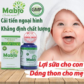 [MẪU MỚI] Viên uống lợi sữa Mabio - Tăng số lượng, chất lượng sữa mẹ, phục hồi sức khỏe sau sinh