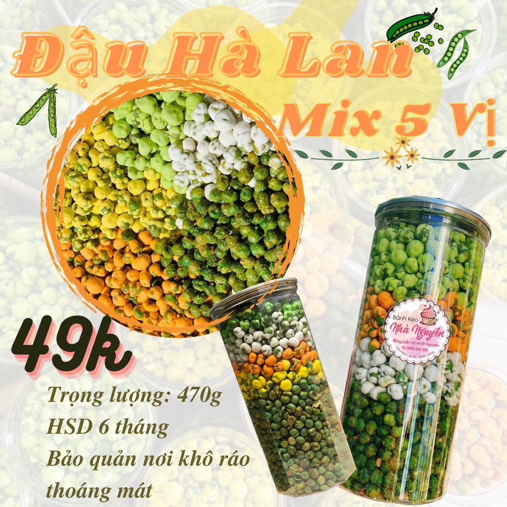 ĐẬU HÀ LAN MIX 5 VỊ