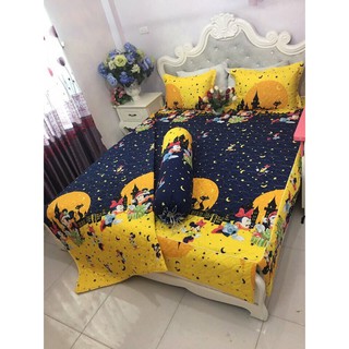 BỘ CHĂN GA PHỦ TRẦN BÔNG COTTON POLY