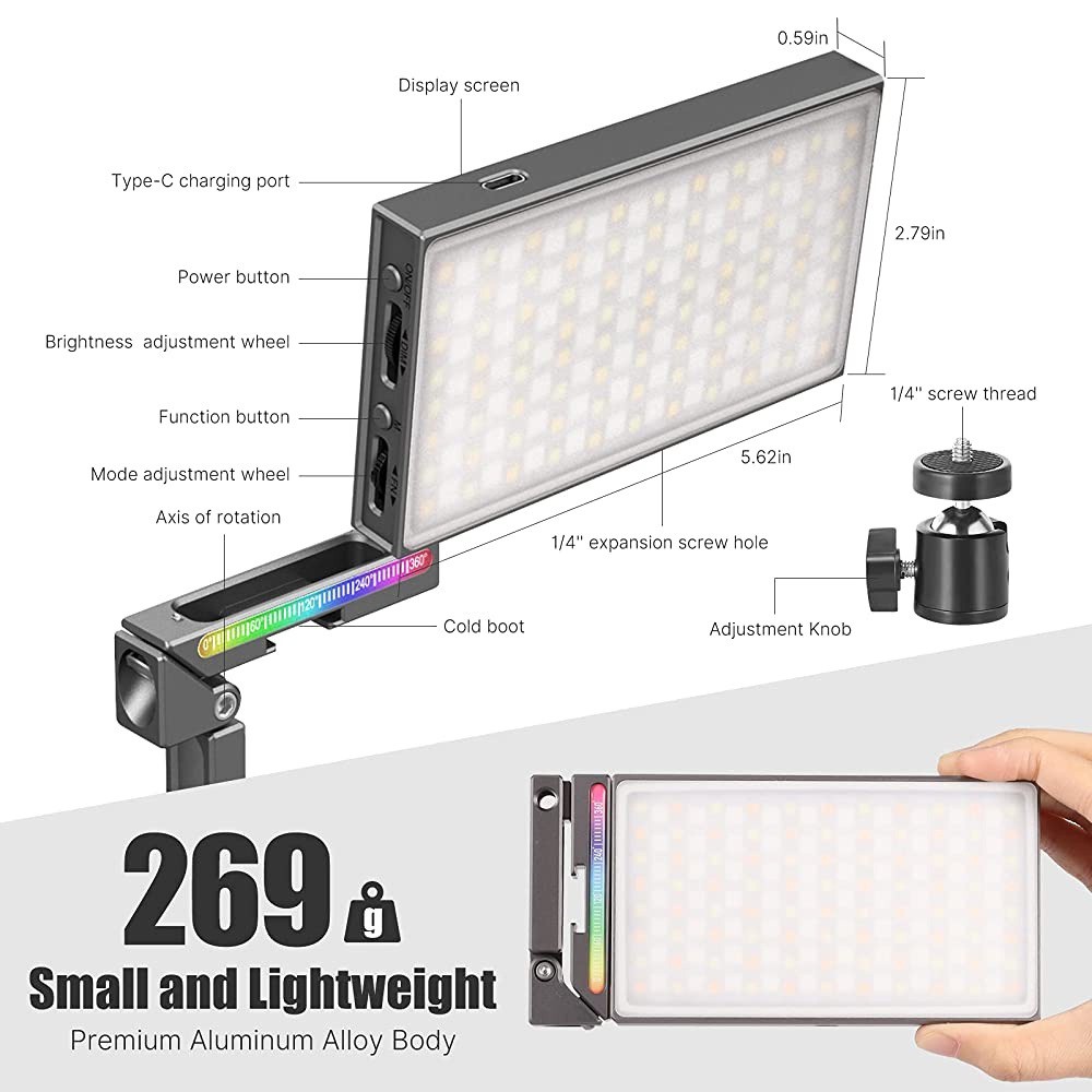 Đèn led video Ulanzi VIJIM R70 RGB cao cấp