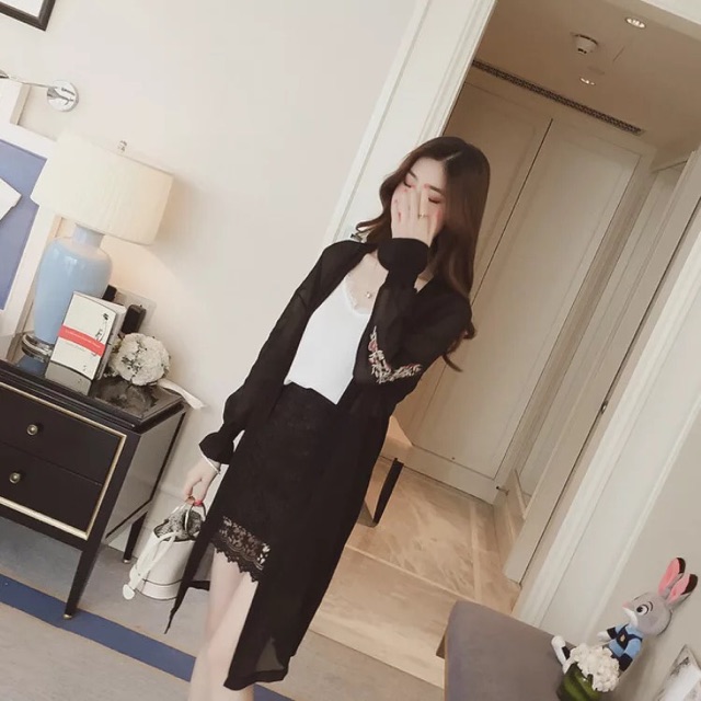 Áo khoác ngoài đi biển+tặng set hoa tai 😍 | BigBuy360 - bigbuy360.vn