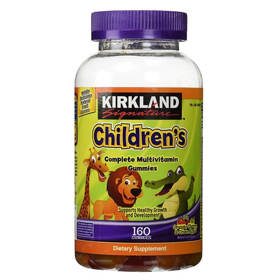 Set 2 Hủ Kẹo dẻo cho bé Kirkland Children's Complete Multivitamin Gummies 160 viên- Hàng Mỹ