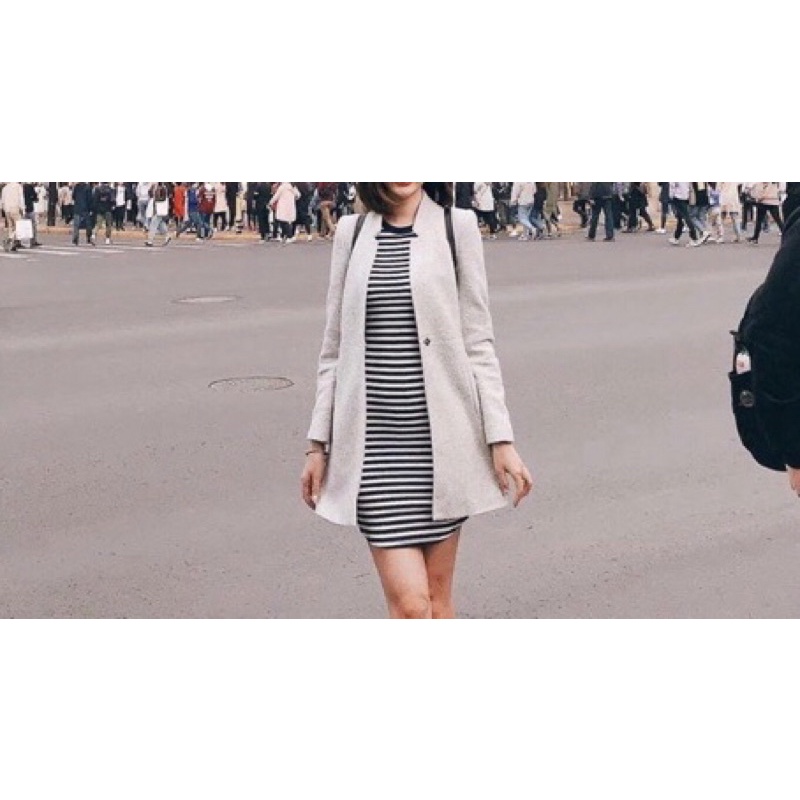 Áo khoác Zara chất dạ xù mềm hàng auth