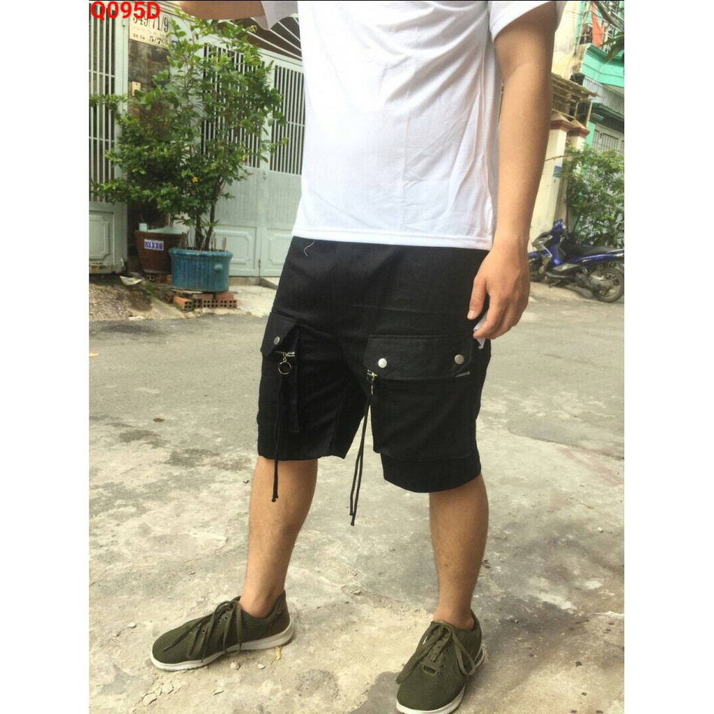 Quần short kaki túi hộp unisex cực chất - túi trước