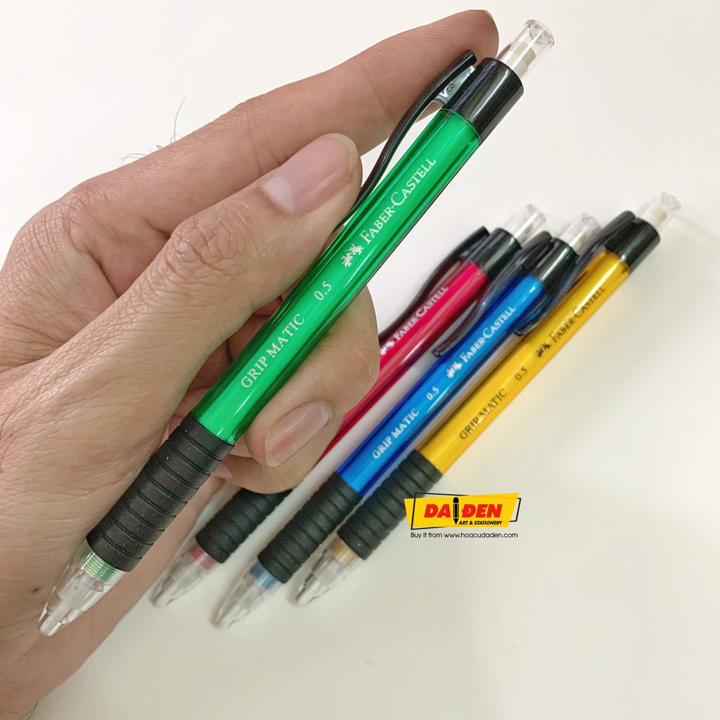 [DA ĐEN] Bút Chì Bấm Faber Castell GRIP MATIC 0.5mm