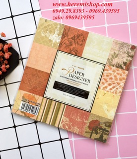 Sổ hoạ tiết làm scrapbook, lovebox