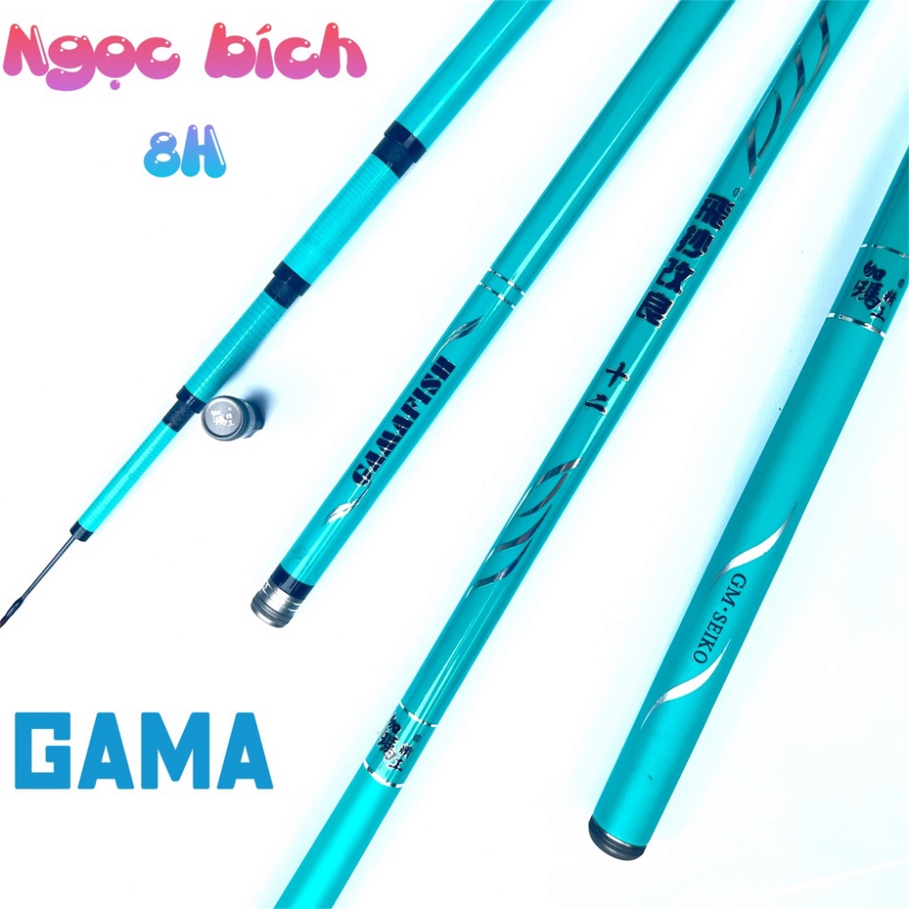 Cần câu tay Gama Ngọc Bích 8H chuẩn săn hàng giá tốt chuyên câu đơn câu đài