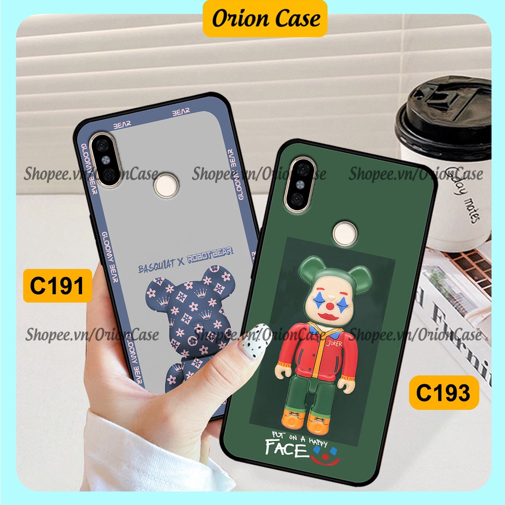 Ốp lưng Xiaomi Redmi 6 Pro - Mi A2 Lite - Mi A2 - Mi 6x in hình bearbrick 3D thời trang, cá tính. ốp chống sốc, bền đẹp
