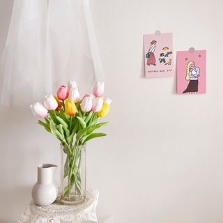 Hoa Tulip decor loại 1 (hoa màu pastel) L.min