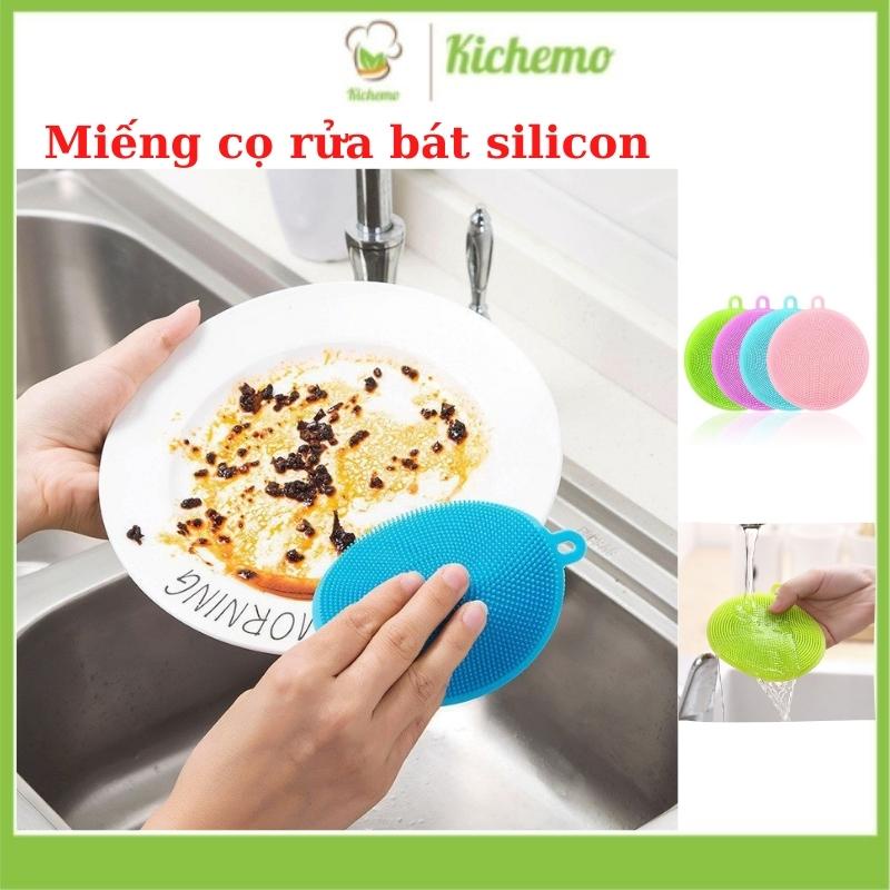 Miếng rửa chén bát silicon chịu nhiệt siêu bền