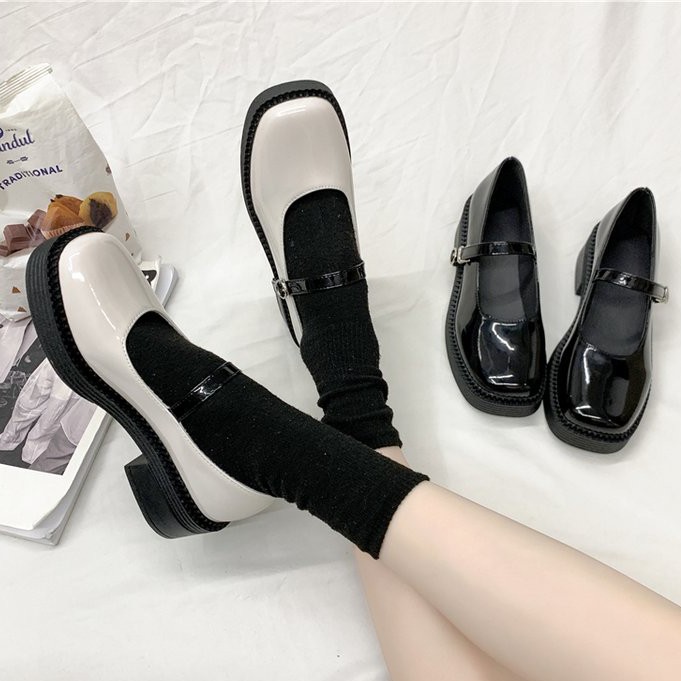 Giày Búp Bê Đế Dày Phối Nút Kiểu Hàn Quốc Xinh Xắn Cho Nữ | BigBuy360 - bigbuy360.vn