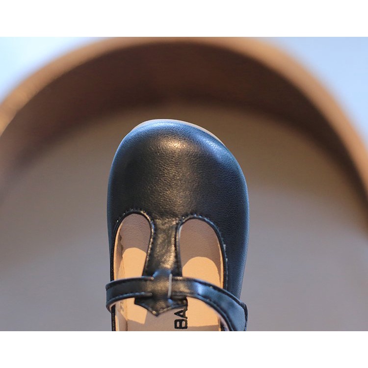 Giày Búp Bê Da Mềm Màu Trơn Chống Trượt Cho Bé 1-8 Tuổi