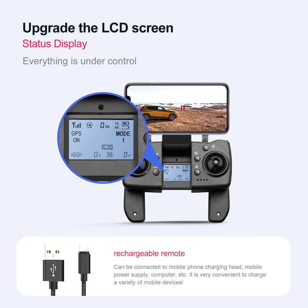 💥DÒNG CAO CẤP💥Flycam Camera 8K S135 GPS Cảm Biến Tránh Vật Cản, Thời Gian Bay 30 Phút, Tầm Xa 1500m, Không Chổi Than, 5G