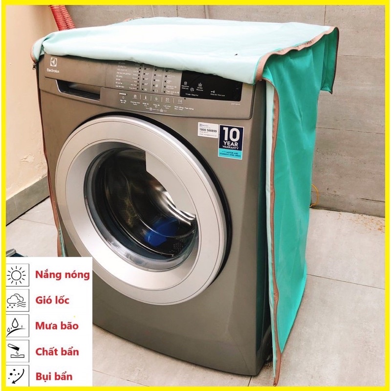 Áo bọc máy giặt cửa trên Quang Nghĩa bằng vải dù loại 7-10kg