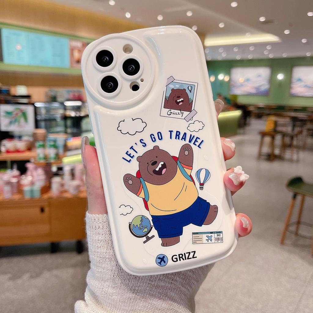 Ốp Điện Thoại Mềm Hình Gấu Trúc Hoạt Hình Cho iPhone 13promax 12 11 X XS Max 7 8 SE2020