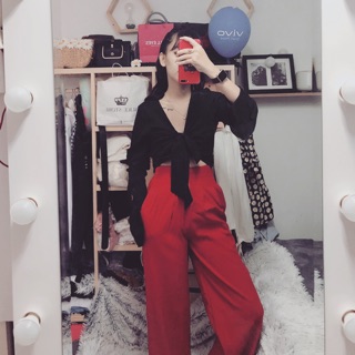 Set cột nơ quần suông