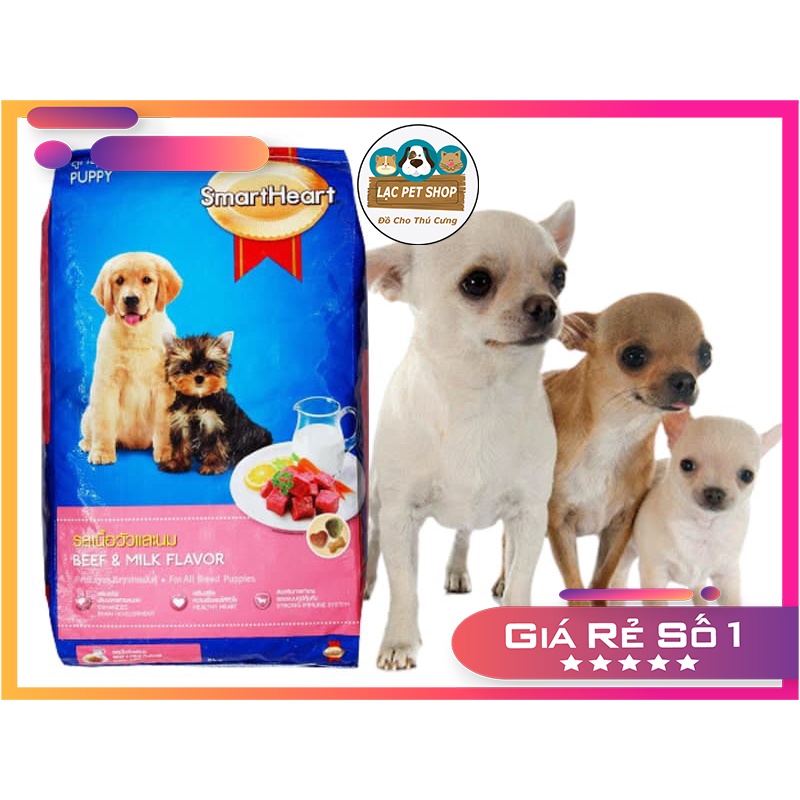 Thức ăn cho chó con Smartheart Puppy 400g dạng hạt khô