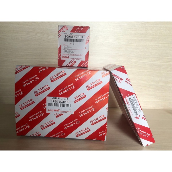 Combo Lọc Nhớt Lọc gió động cơ Lọc Máy Lạnh Xe Innova Fortuner 2005-2020