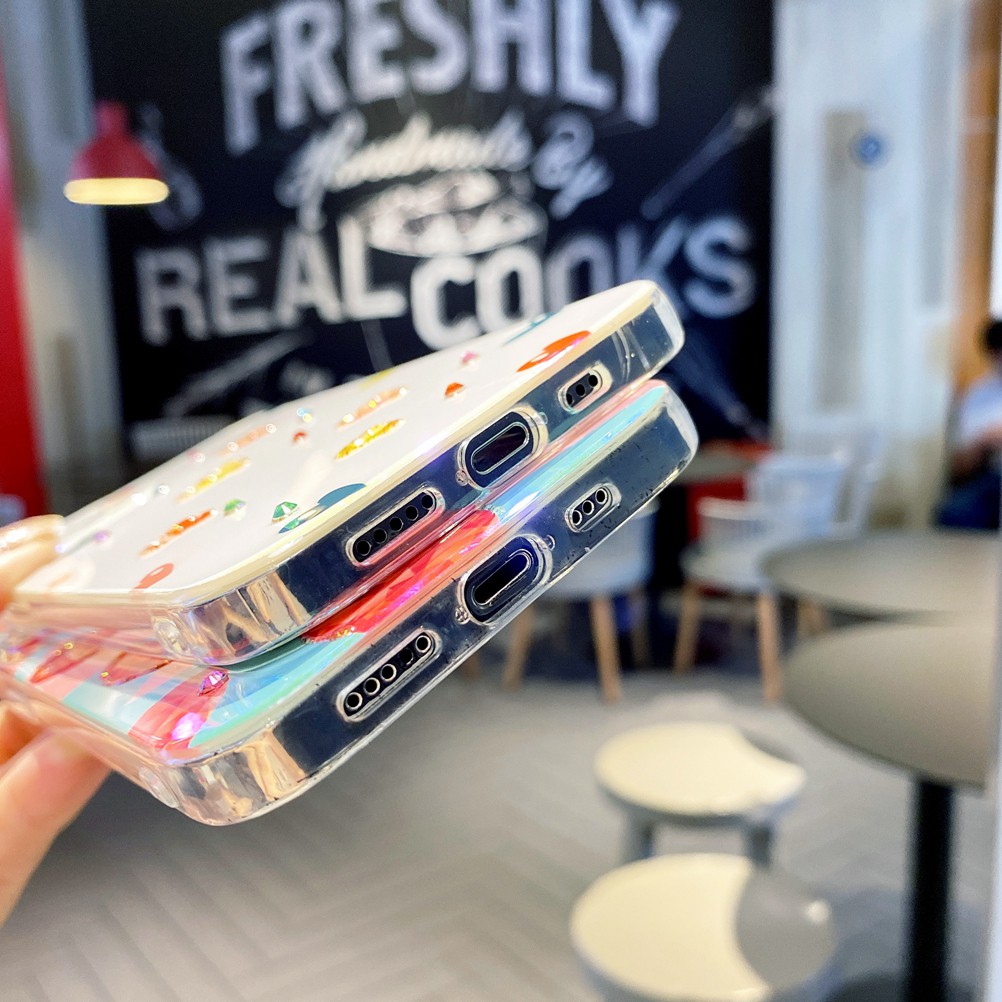 Ốp Lưng Tpu Họa Tiết Trái Tim Dễ Thương Thích Hợp Cho Iphone 7 8 plus X Xs Max 11 12 Pro