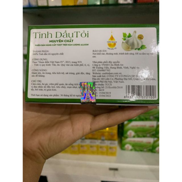 Tinh Dầu Tỏi Cầu Bình An 30ml