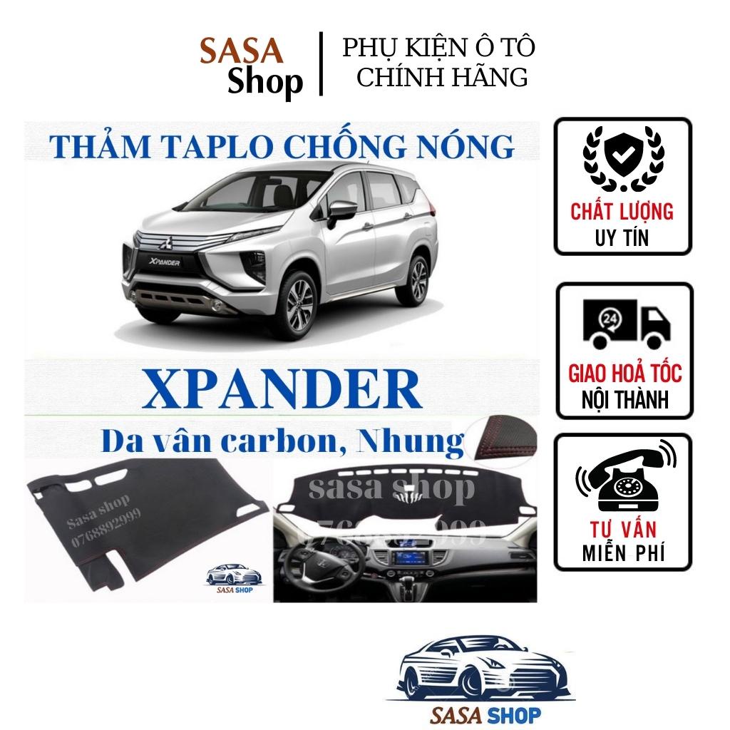 Thảm taplo Xpander da Cacbon chống nóng, chống chói - Giá tại xưởng